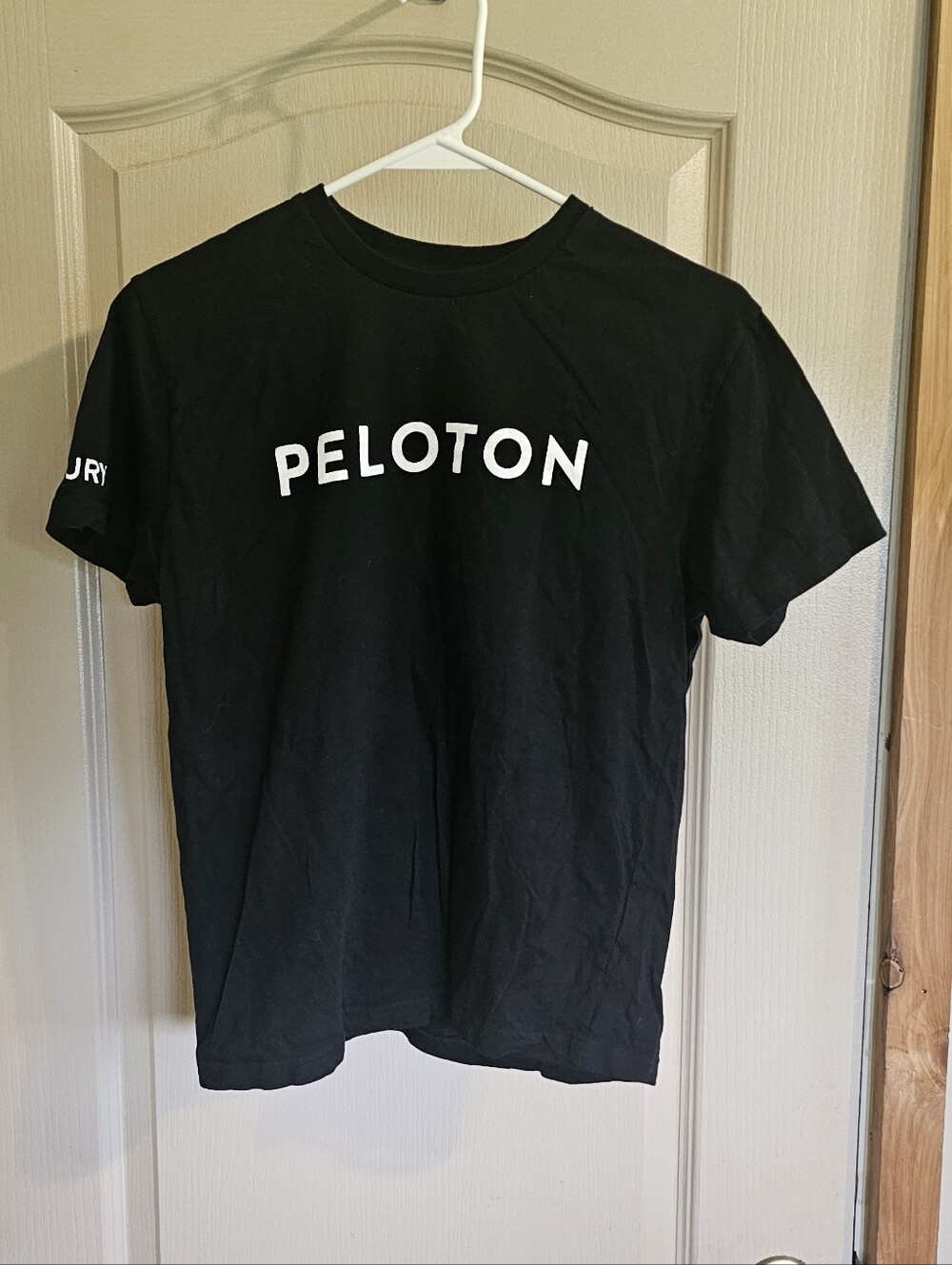 Peloton Reach 100 Century Classic Black Short Sleeve T Shirt XS 100% Cotton